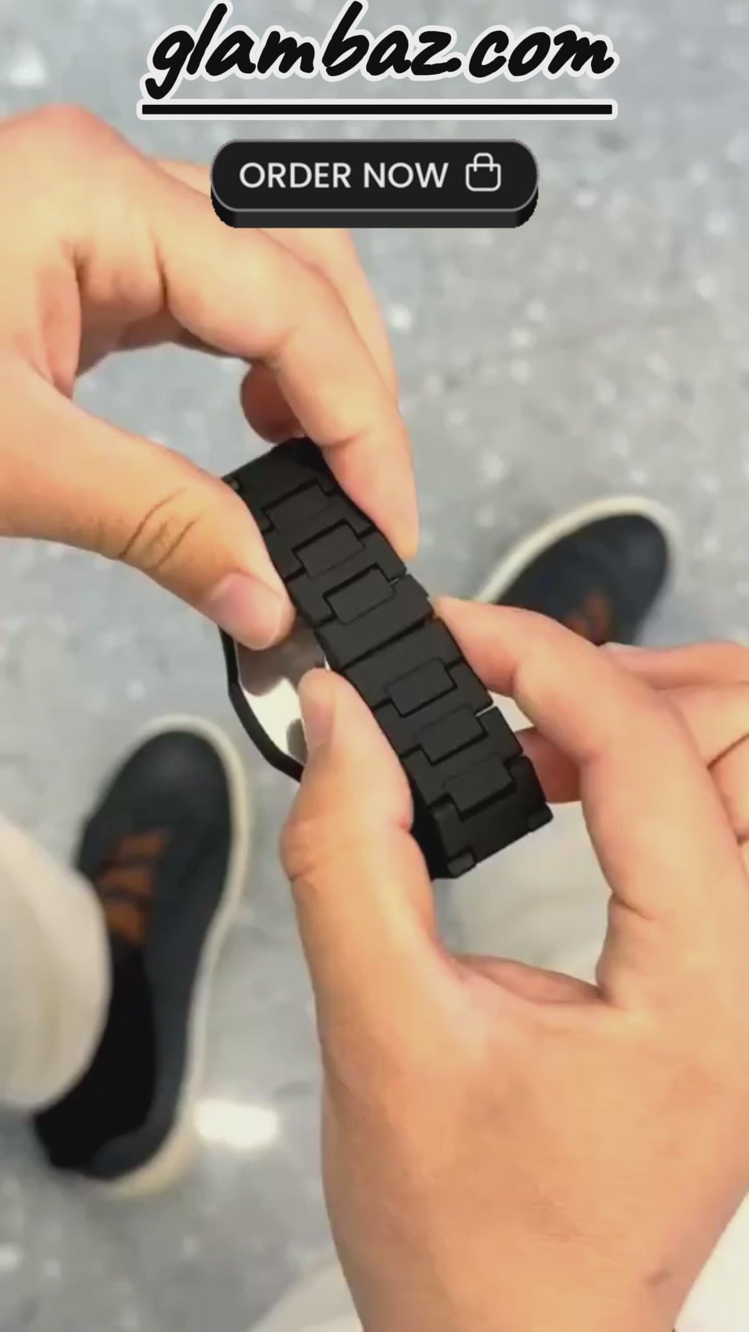 Black Arabic Aura Fiber Watch {TOP QUALITY}