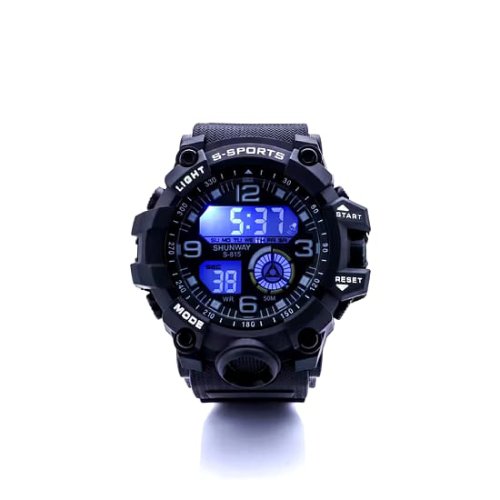 Yitong Multi-Color LED Sports Watch – 6 Light Modes, Date, Day, Alarm & Stopwatch