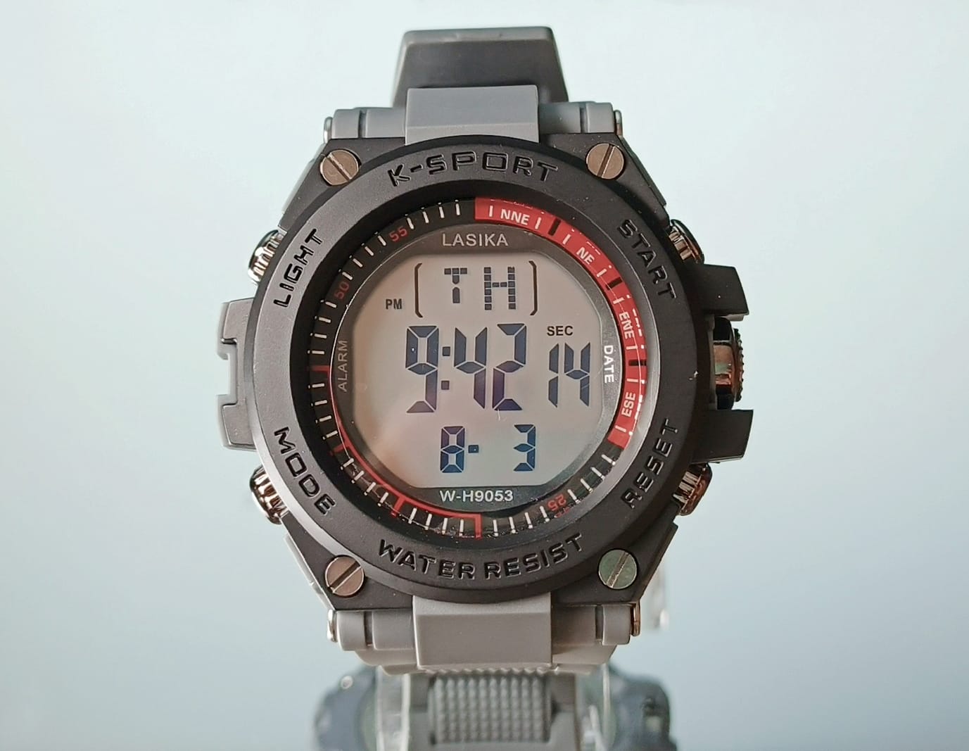 LASIKA K-Sport Digital Watch – LED Light, Date, Day, Alarm & Stopwatch
