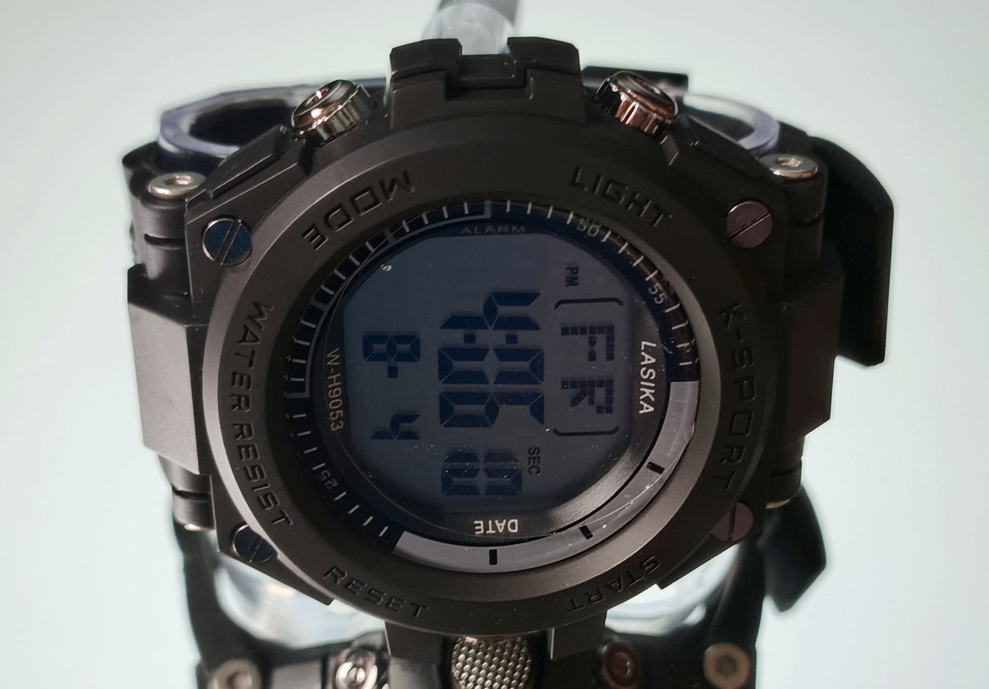 LASIKA K-Sport Digital Watch – LED Light, Date, Day, Alarm & Stopwatch