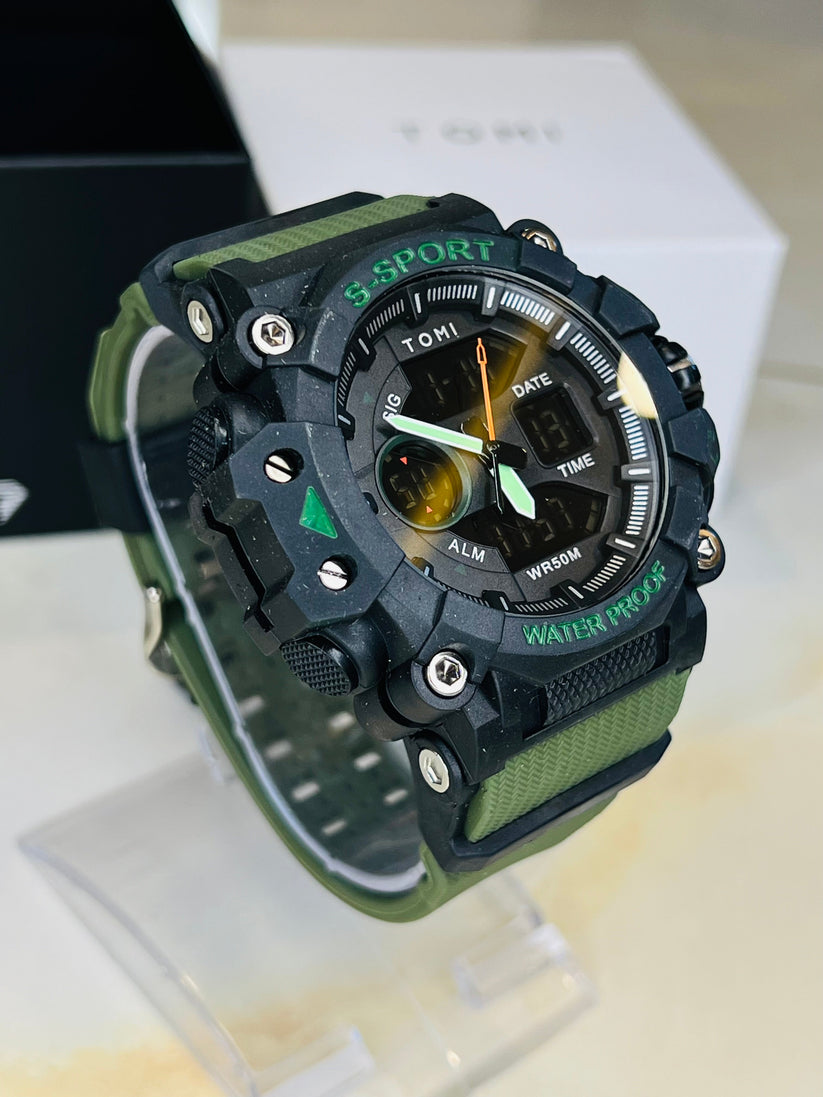 TOMI T-228 Men's Sports Watch Military Sports Watch
