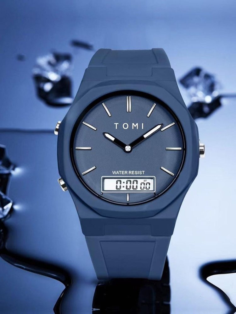 TOMI T-238 Dual Time Sports Watch