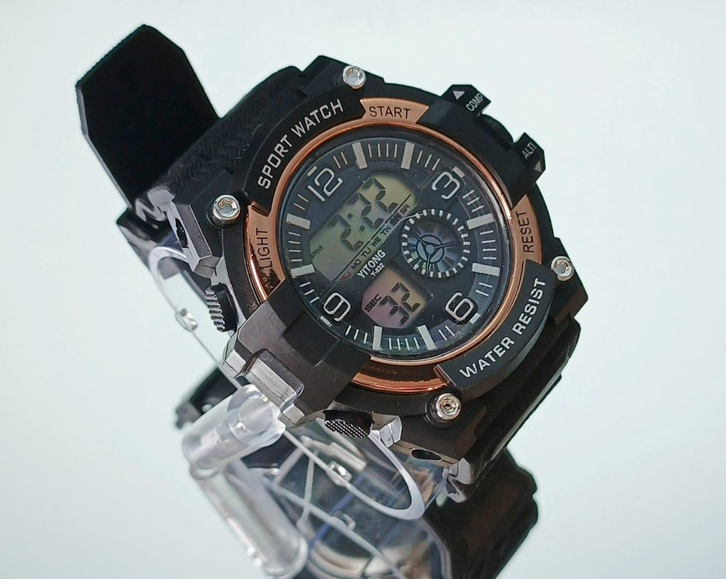 Yitong Multi-Color LED Sports Watch – 6 Light Modes, Date, Day, Alarm & Stopwatch