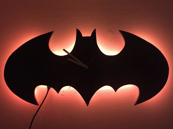 Batman Logo LED Wall Clock