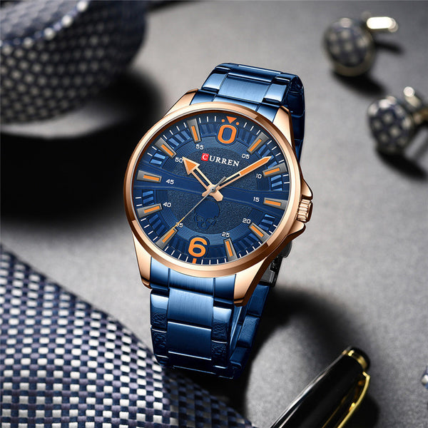 Curren Skull Series Stainless Steel Men's Wrist Watch