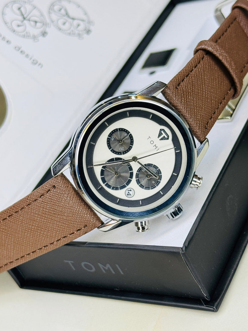 TOMI T-603 S6 Series Luxury Business Watch Cufflinks Tie Pin