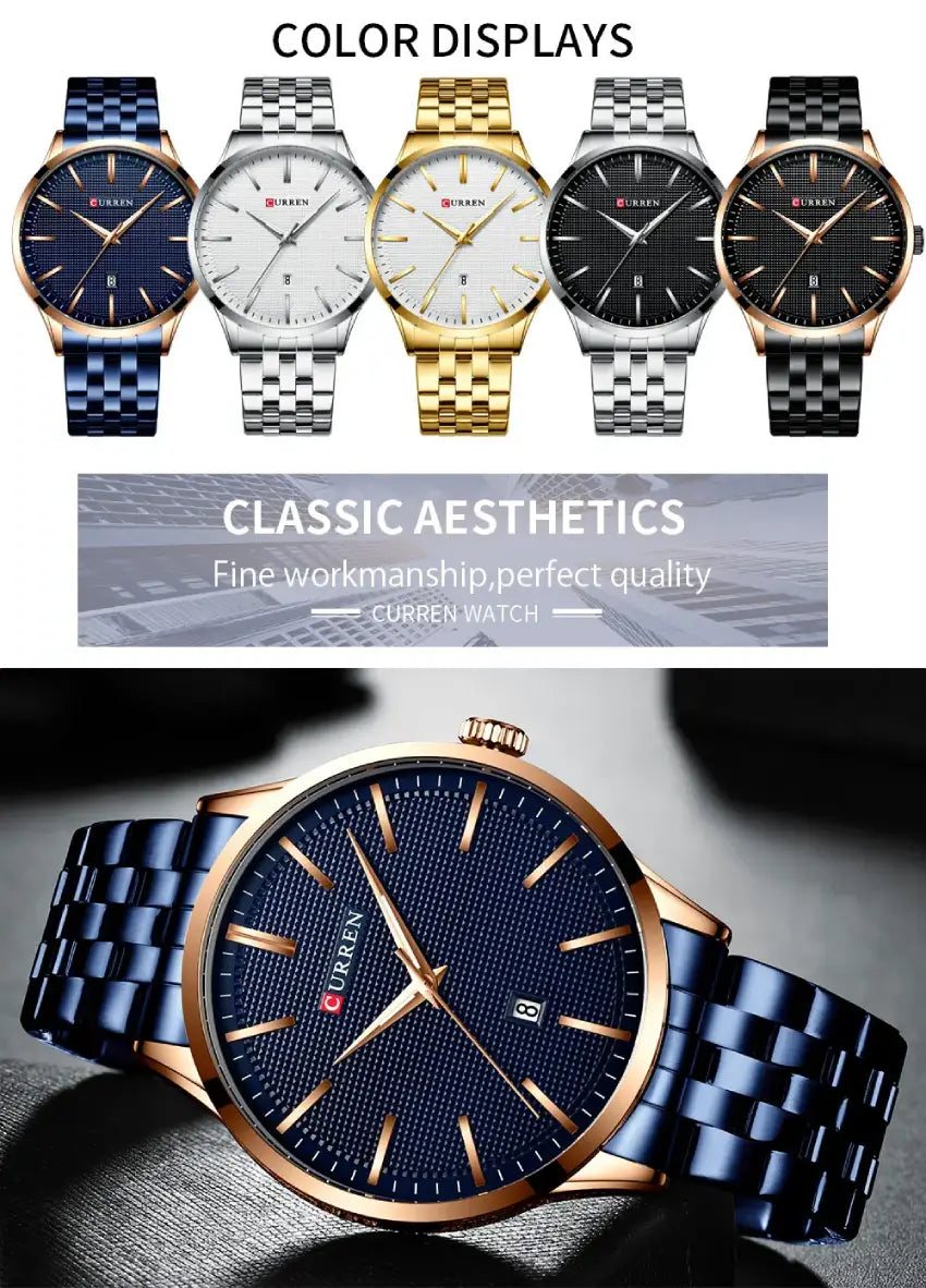 CURREN 8364 Men's Strainless Steel Watch