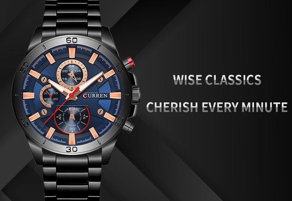 CURREN 8275 Men's Stainless Steel Watch
