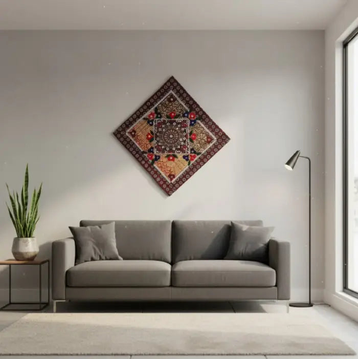 Sindhi Handmade Wall Hanging / Ralli Patchwork