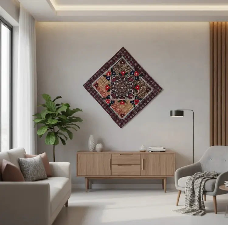 Sindhi Handmade Wall Hanging / Ralli Patchwork