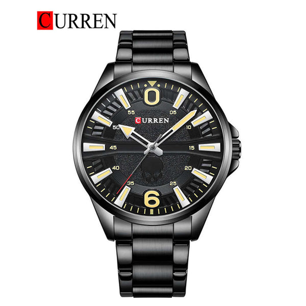 Curren Skull Series Stainless Steel Men's Wrist Watch