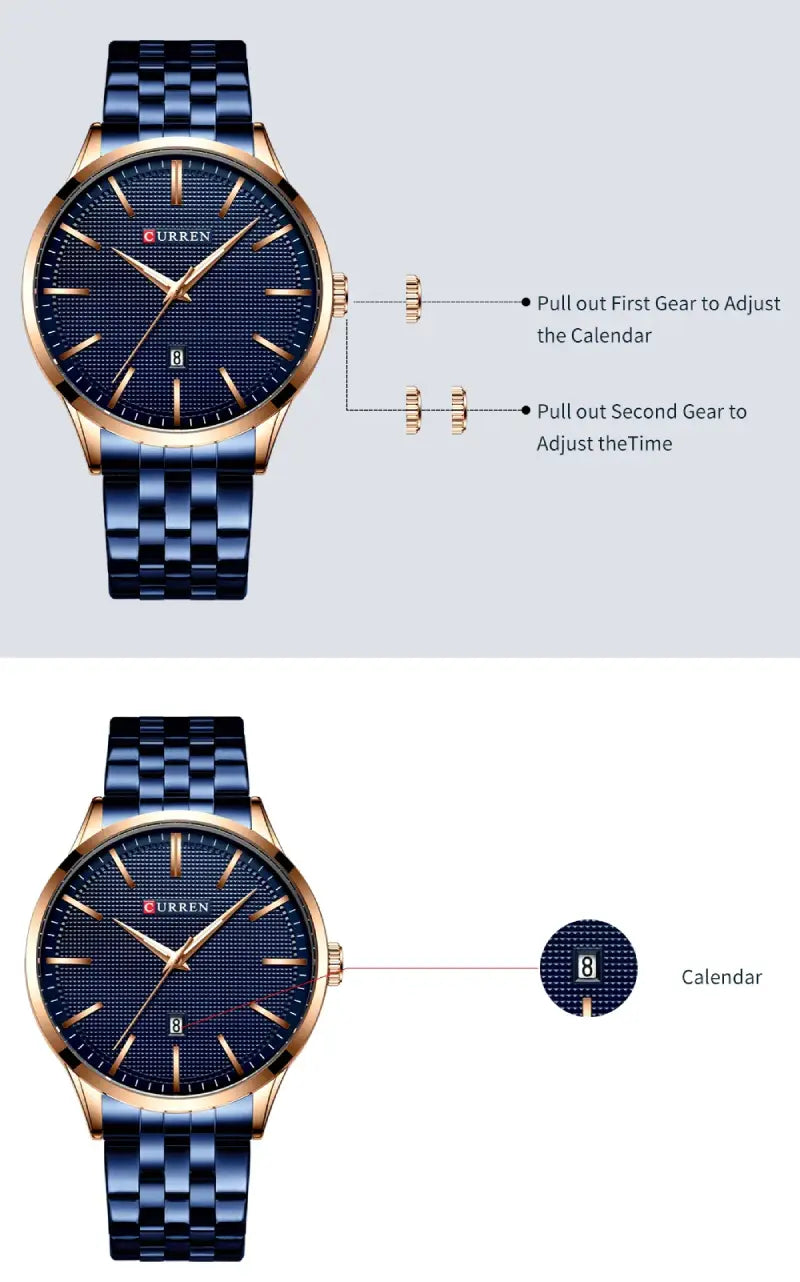 CURREN 8364 Men's Strainless Steel Watch