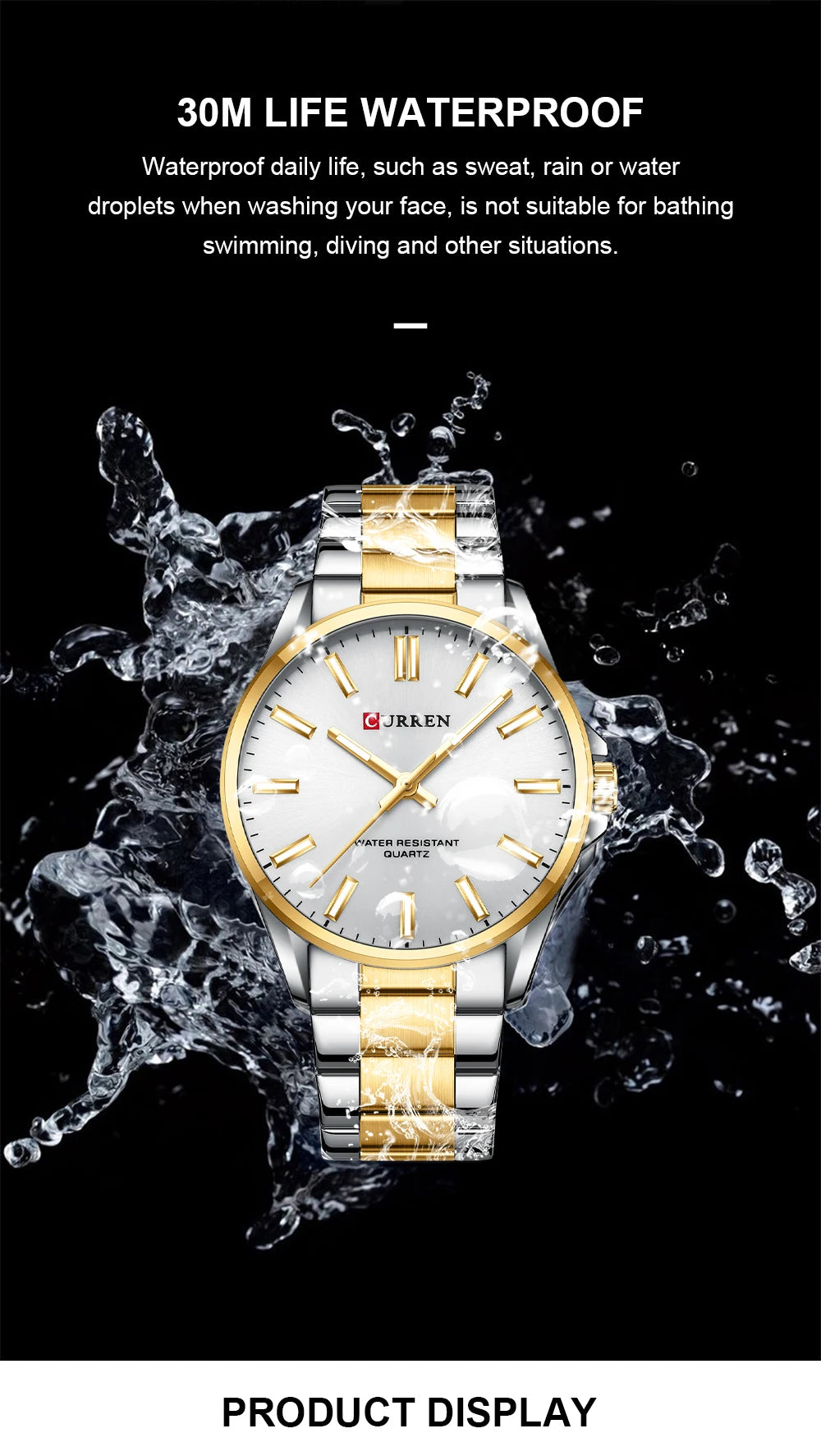 CURREN 9090 Men's Stainless Steel Watch