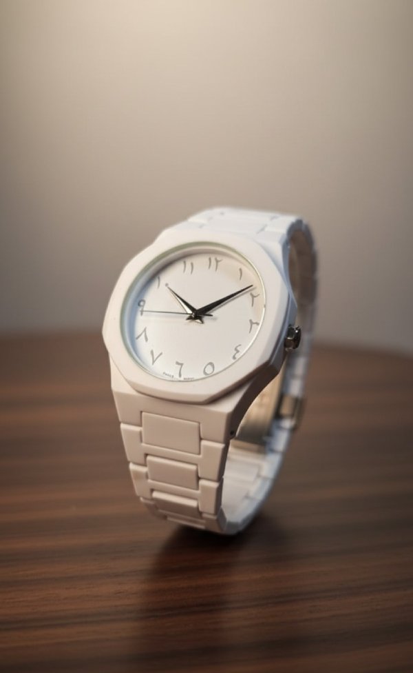 White Arabic Aura Watch For Men Stylish Aura Watch 100% Original Watch
