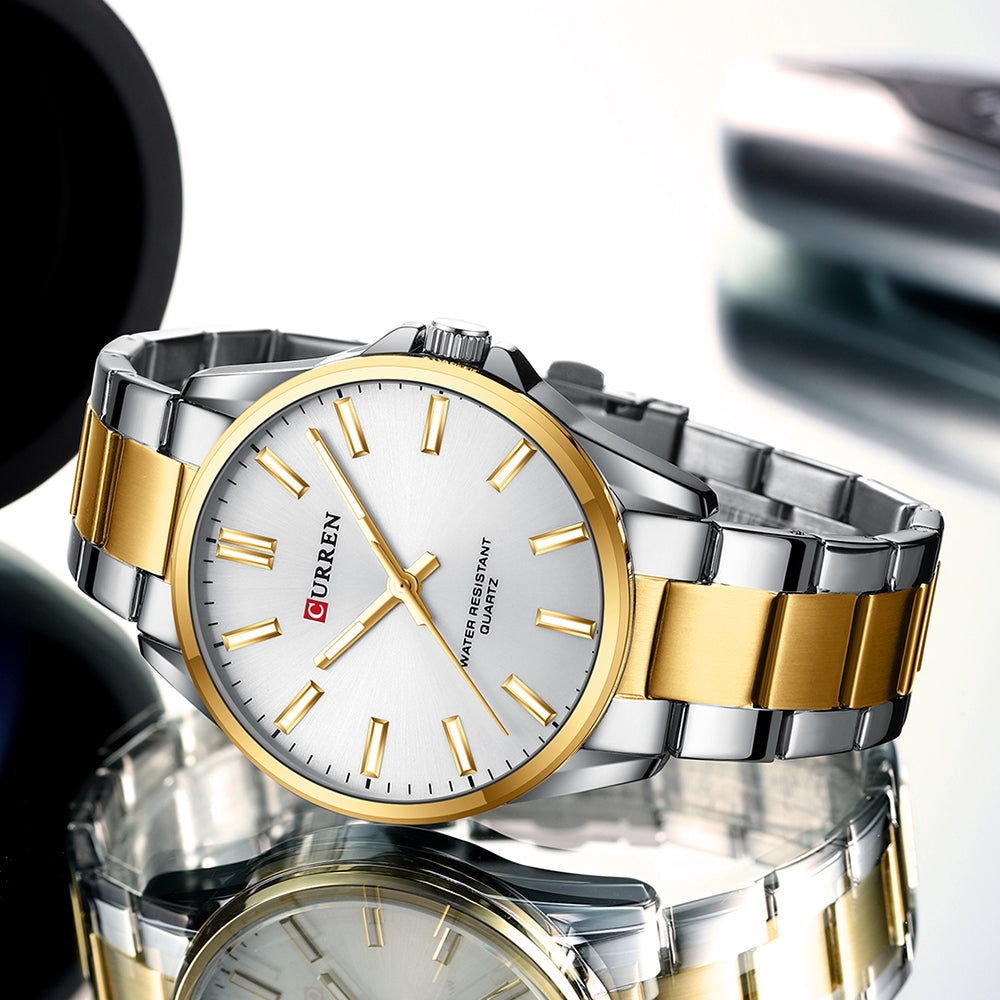 Curren Classic Two-Tone Business Quartz Watch for Men