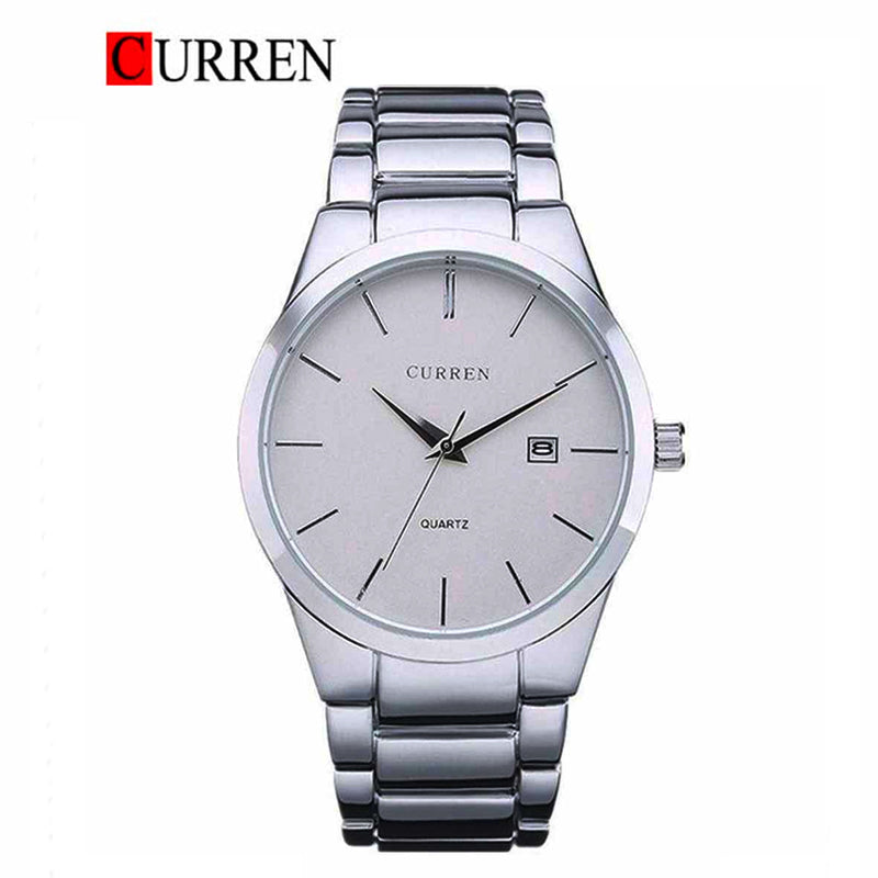 Curren Noir Minimalist Men's Watch – All Black Steel Design