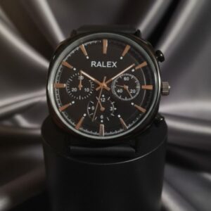 Ralex-Inspired Men’s Quartz Watch – All Black Edition